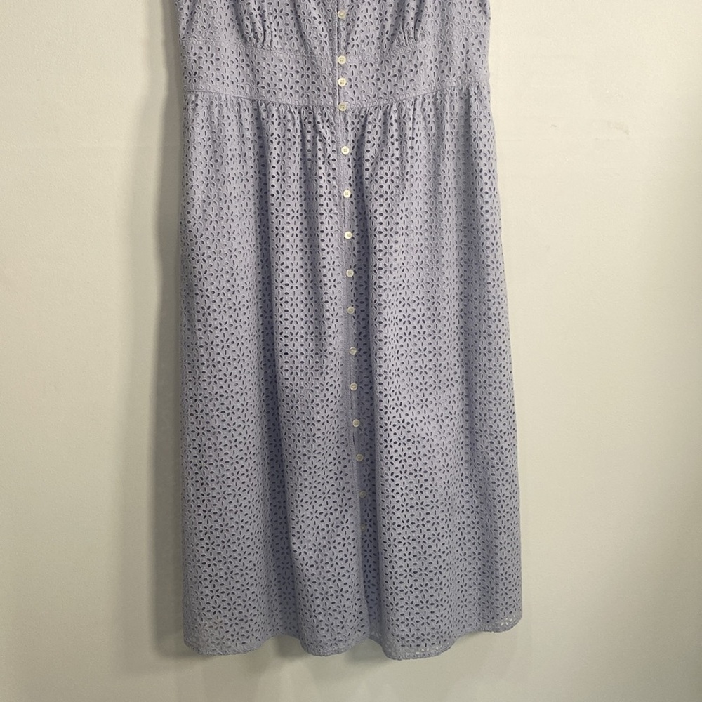 J. Crew Eyelet Midi Dress Cotton 16T - Picture 4 of 12